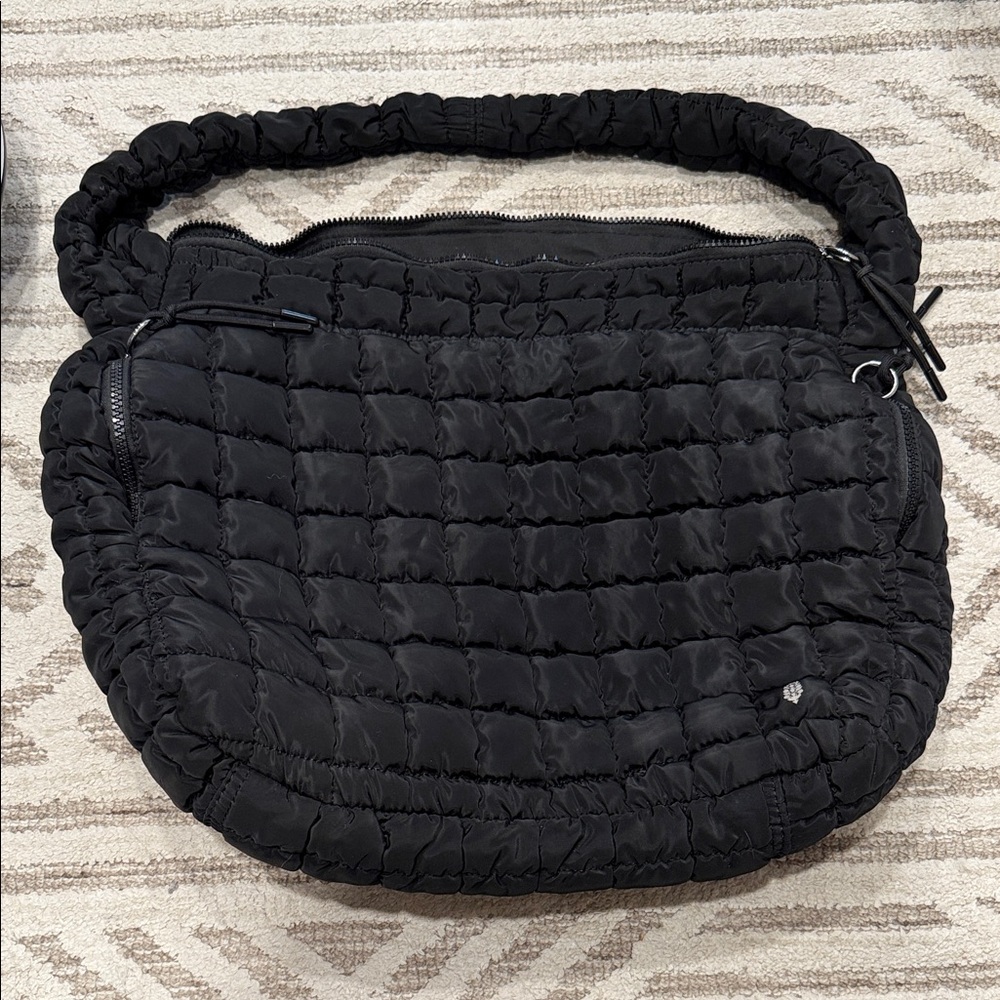 Free People Quilted Black Women's Shoulder Bag